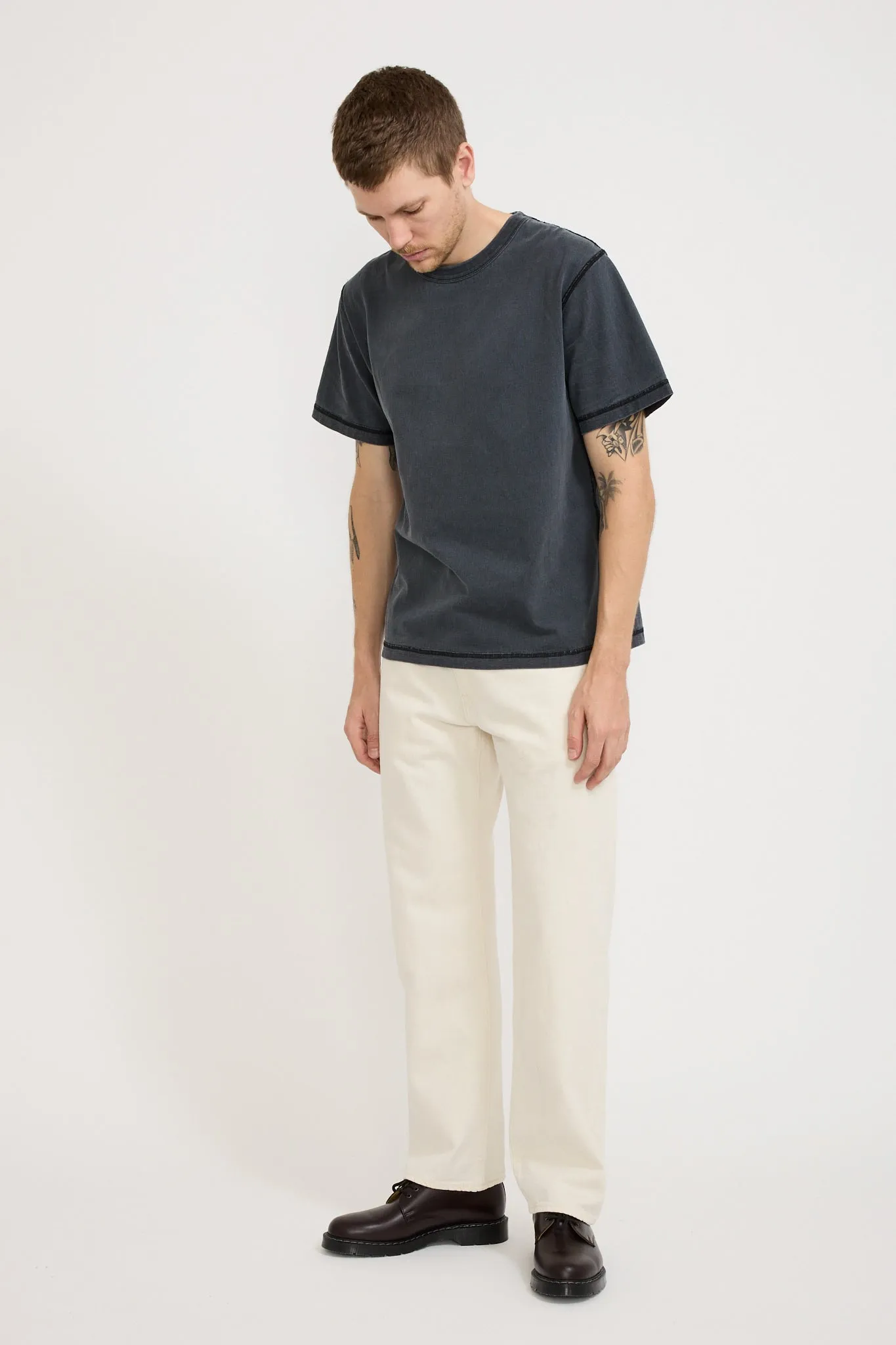 555 Relaxed Straight Jean Ecru Fusion