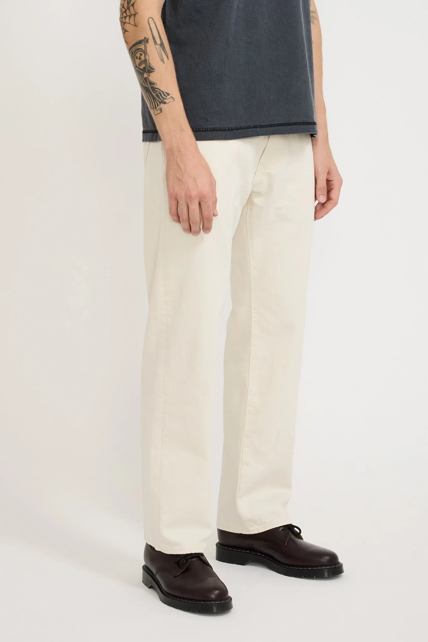 555 Relaxed Straight Jean Ecru Fusion