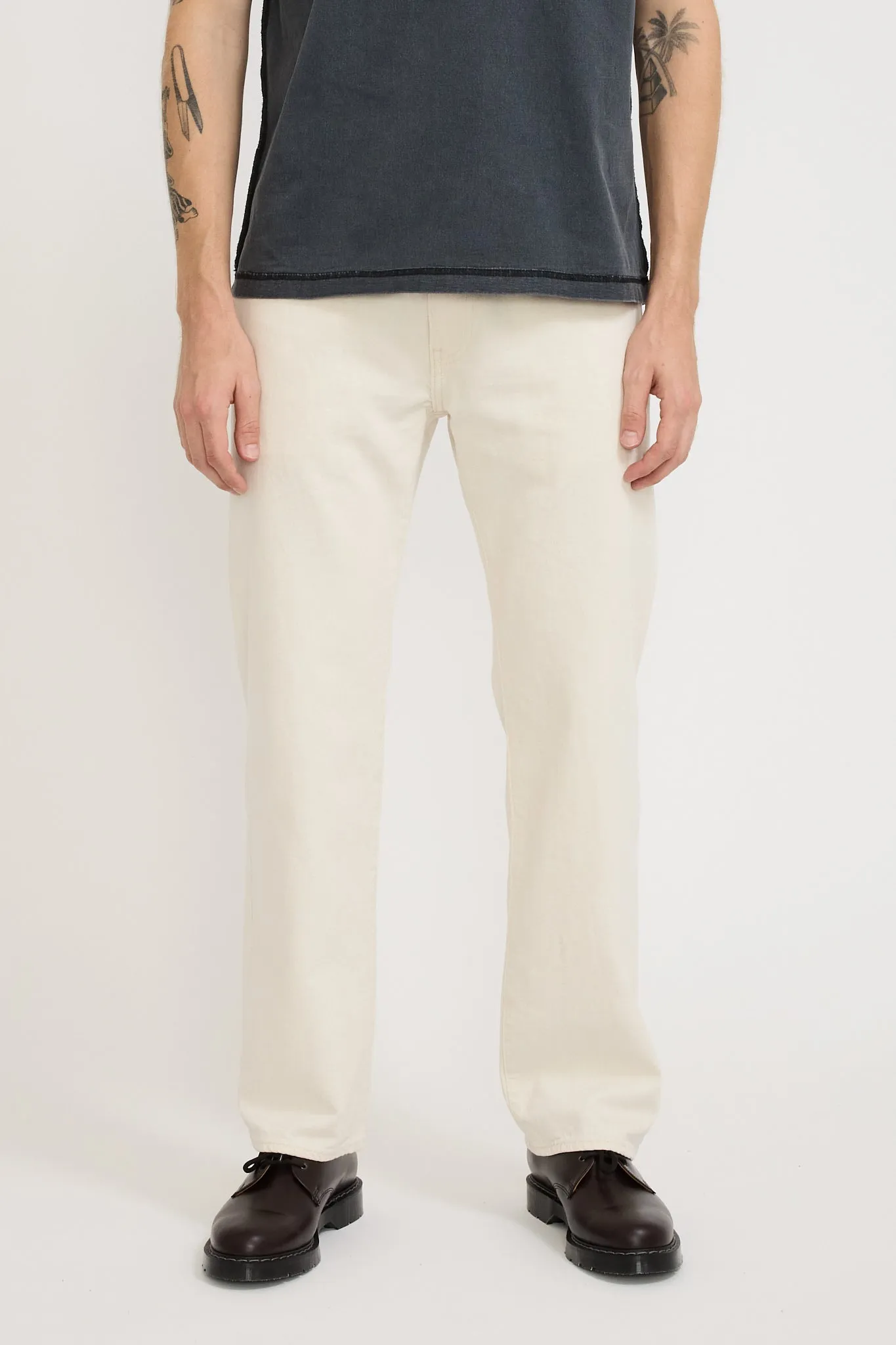 555 Relaxed Straight Jean Ecru Fusion