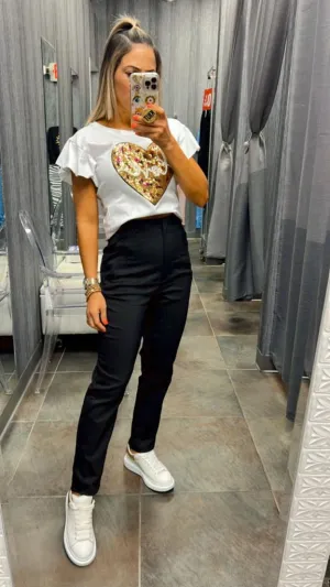8635 Slim tailored dressy pants