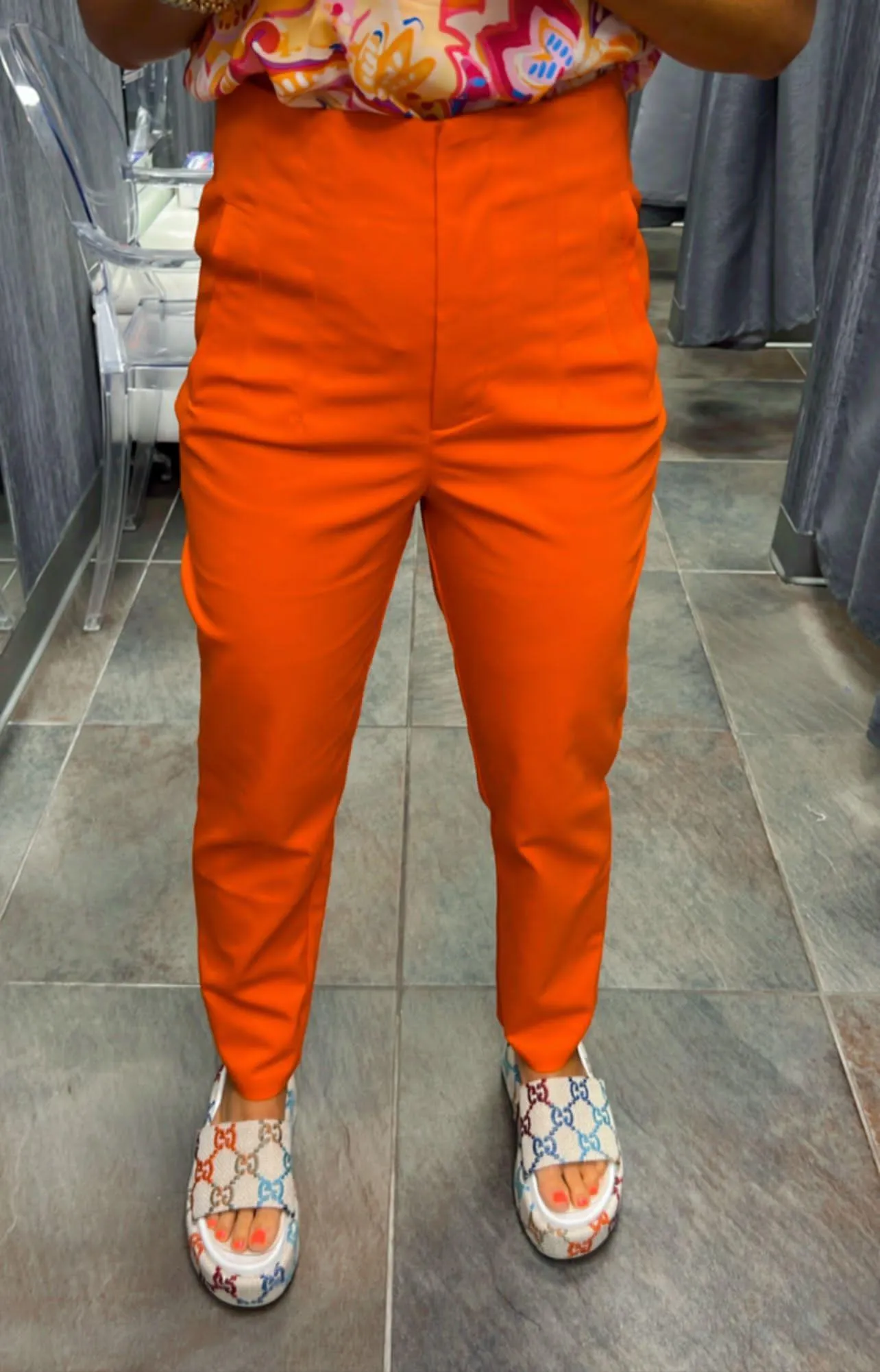 8635 Slim tailored dressy pants