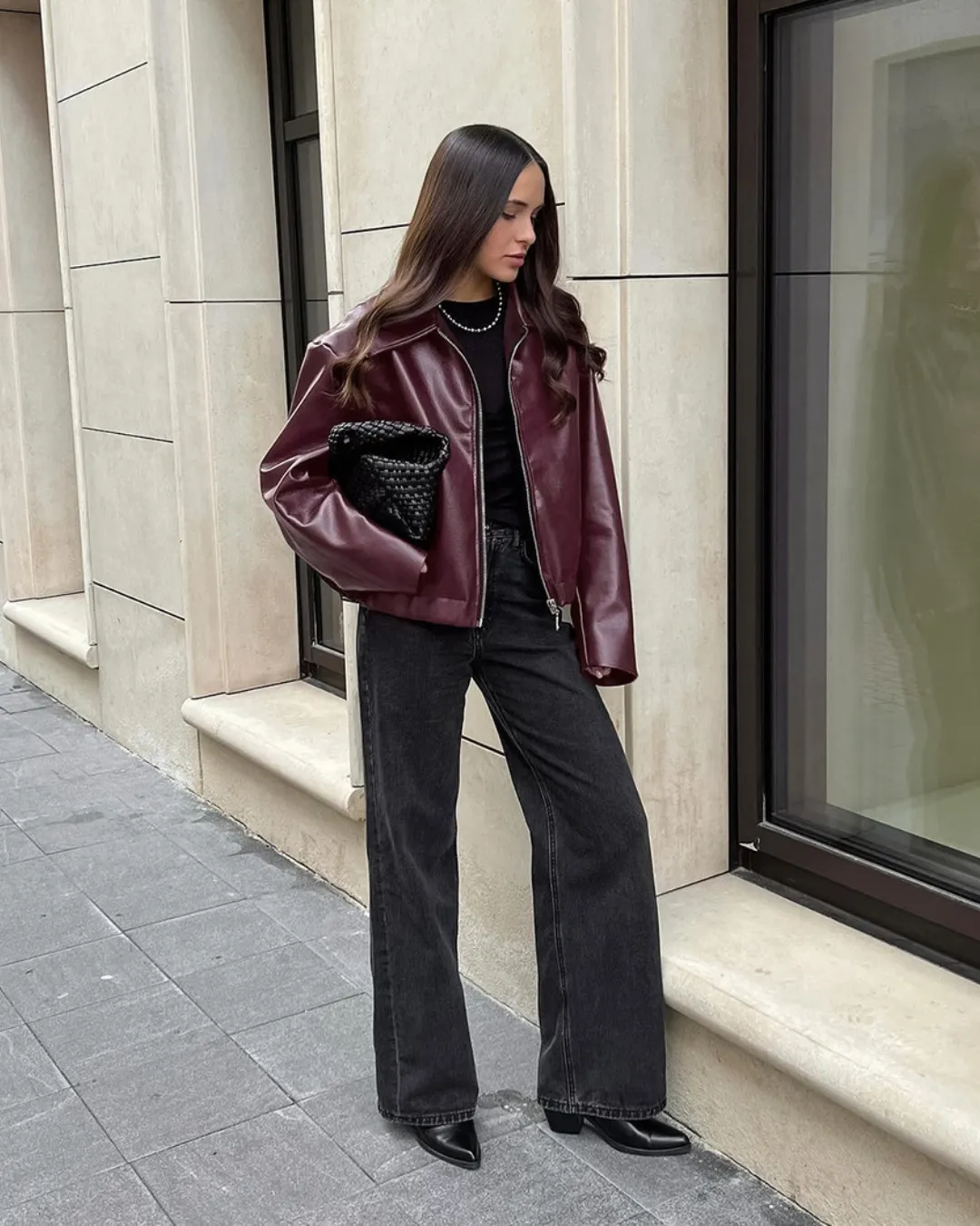ABRIELLE - CHIC LEATHER JACKET