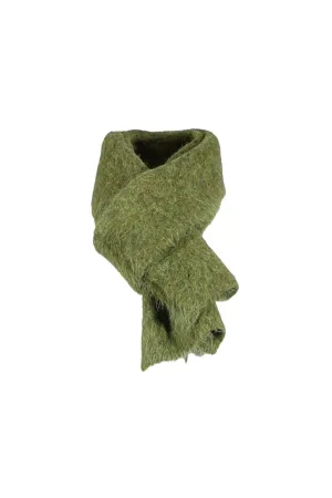 Aspen Knit Scarf Moss in Alpaca