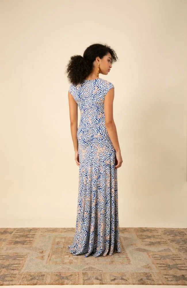 Brynn V Neck Shirred Maxi
