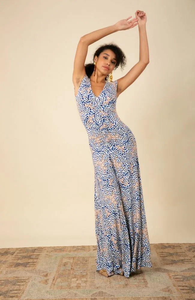 Brynn V Neck Shirred Maxi