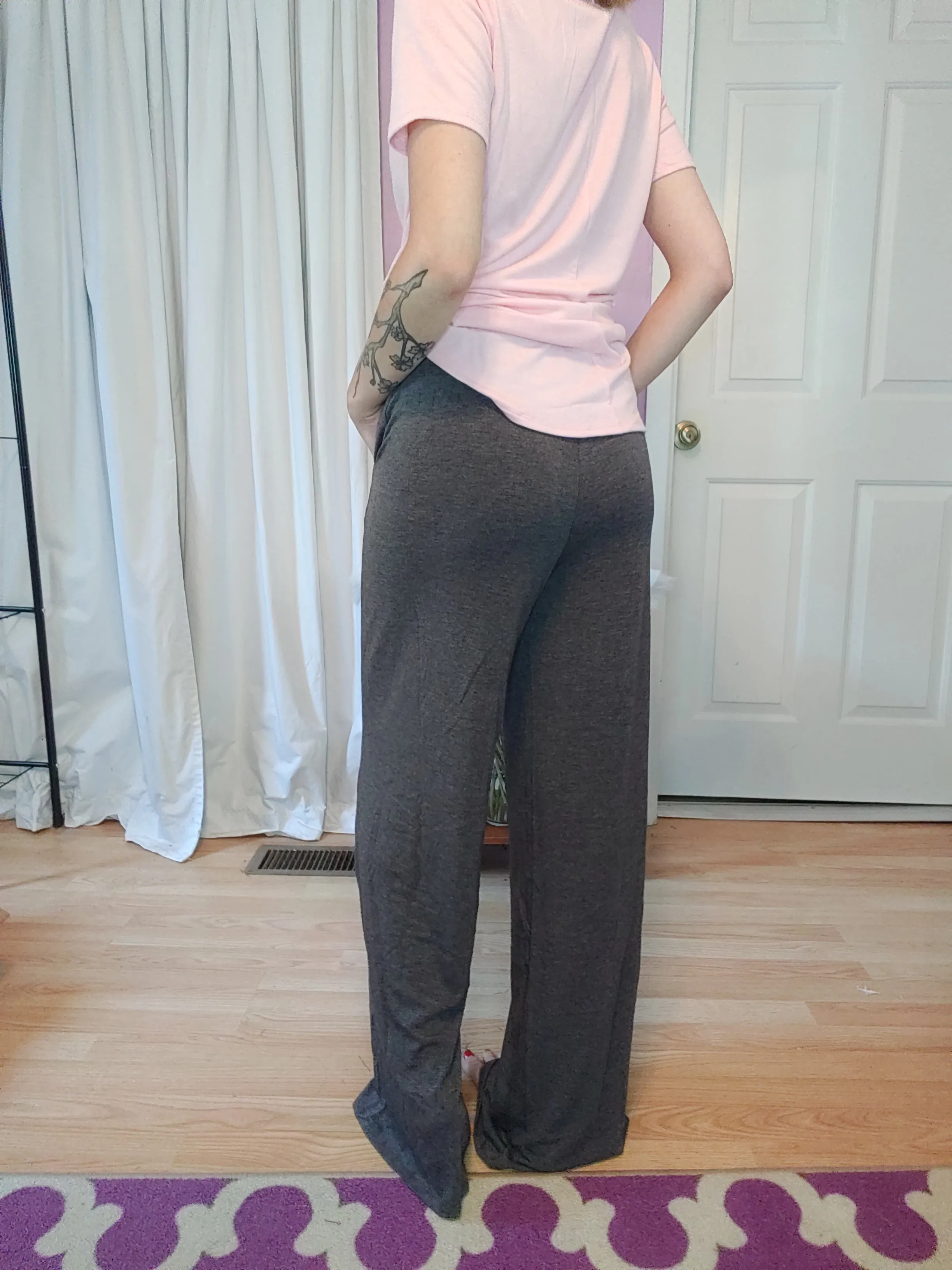 Burgundy Drawstring Pants (S-XL)