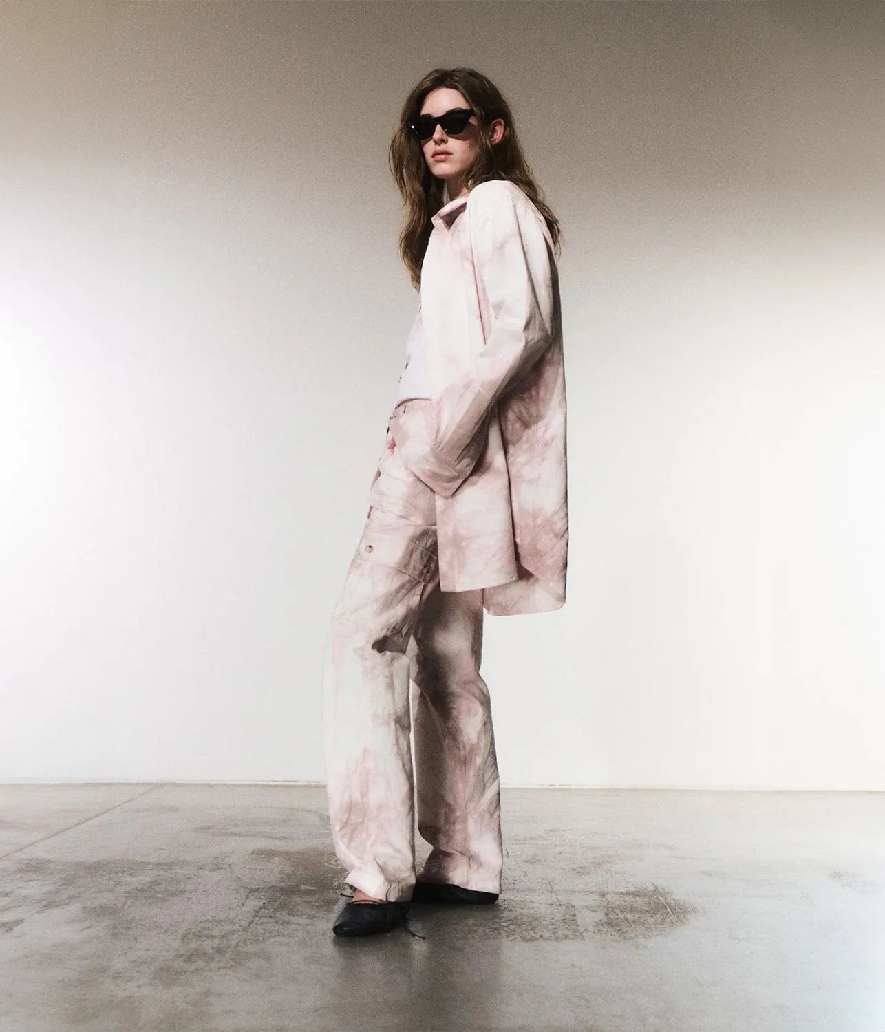 CANVAS PANTS- ICE PINK