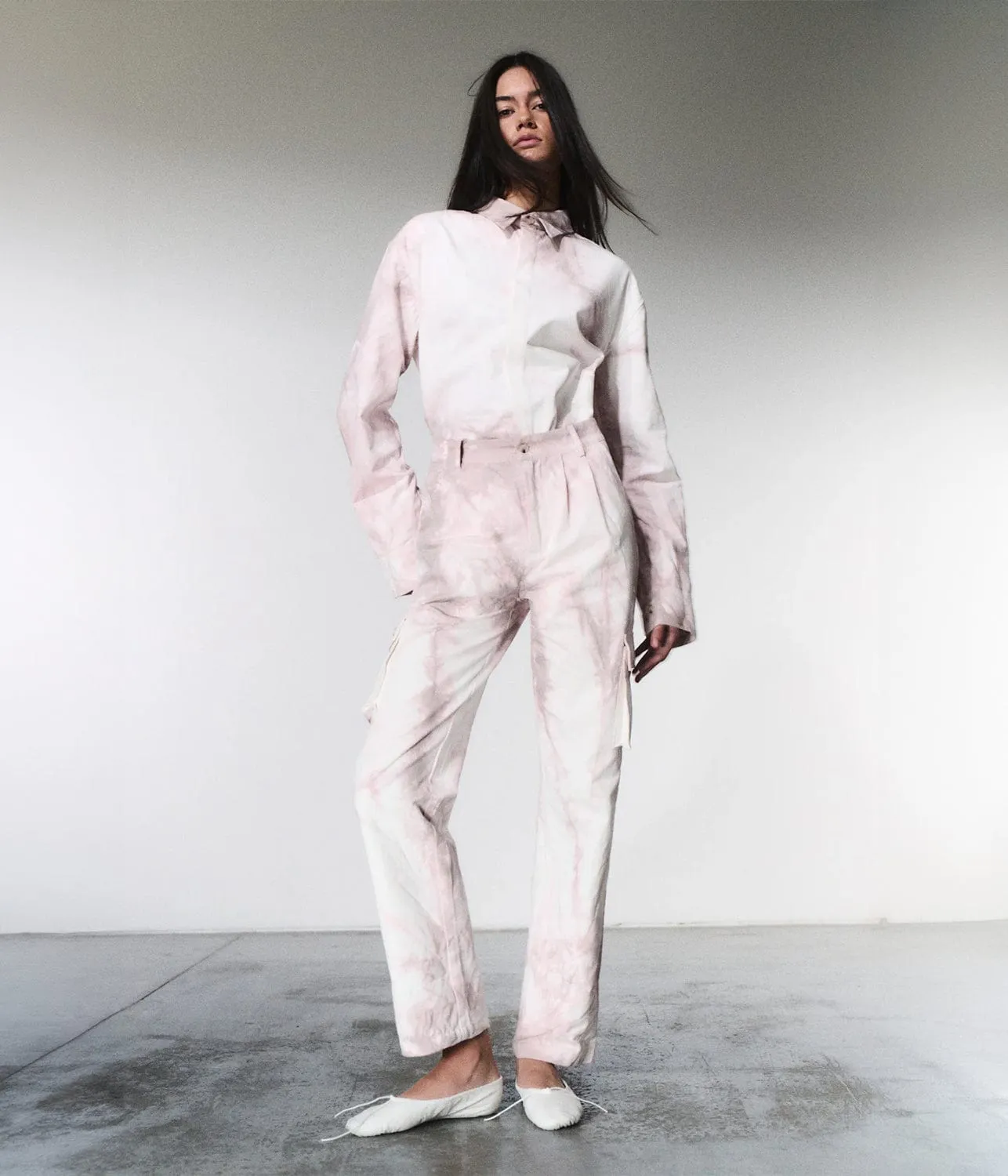 CANVAS PANTS- ICE PINK