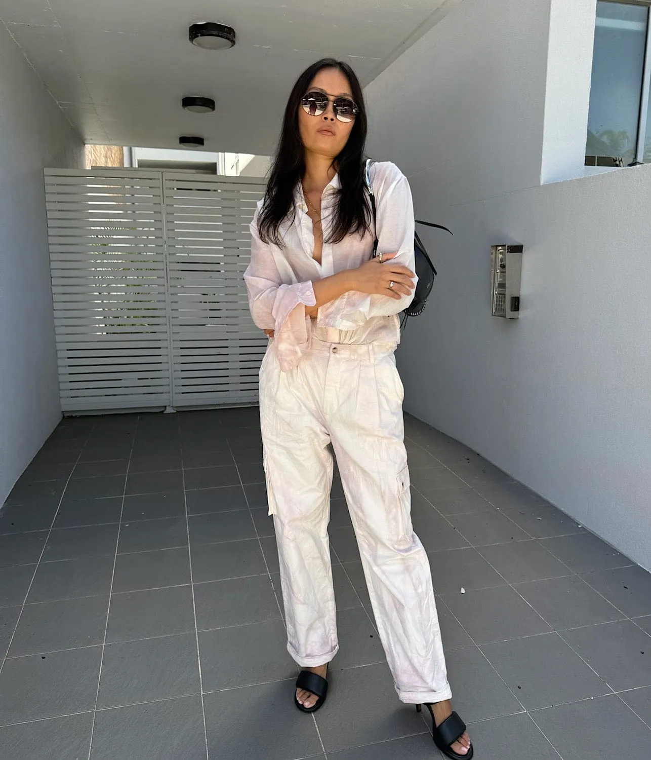 CANVAS PANTS- ICE PINK