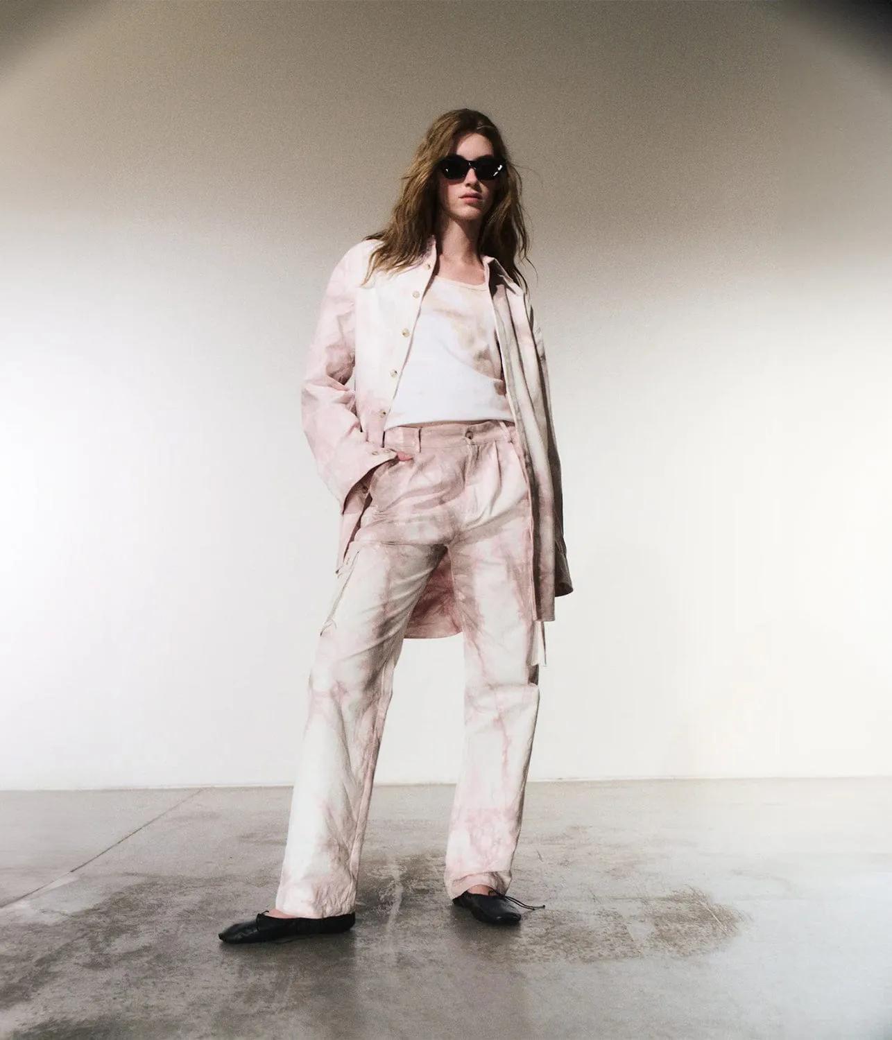 CANVAS PANTS- ICE PINK