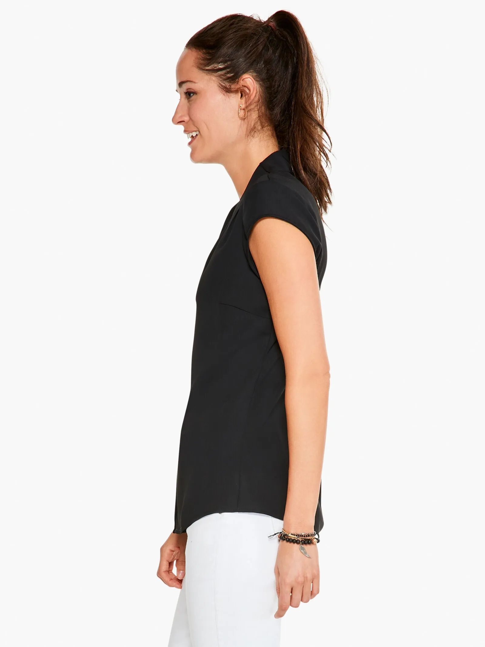 Cap Sleeve Day-to-Night Blouse