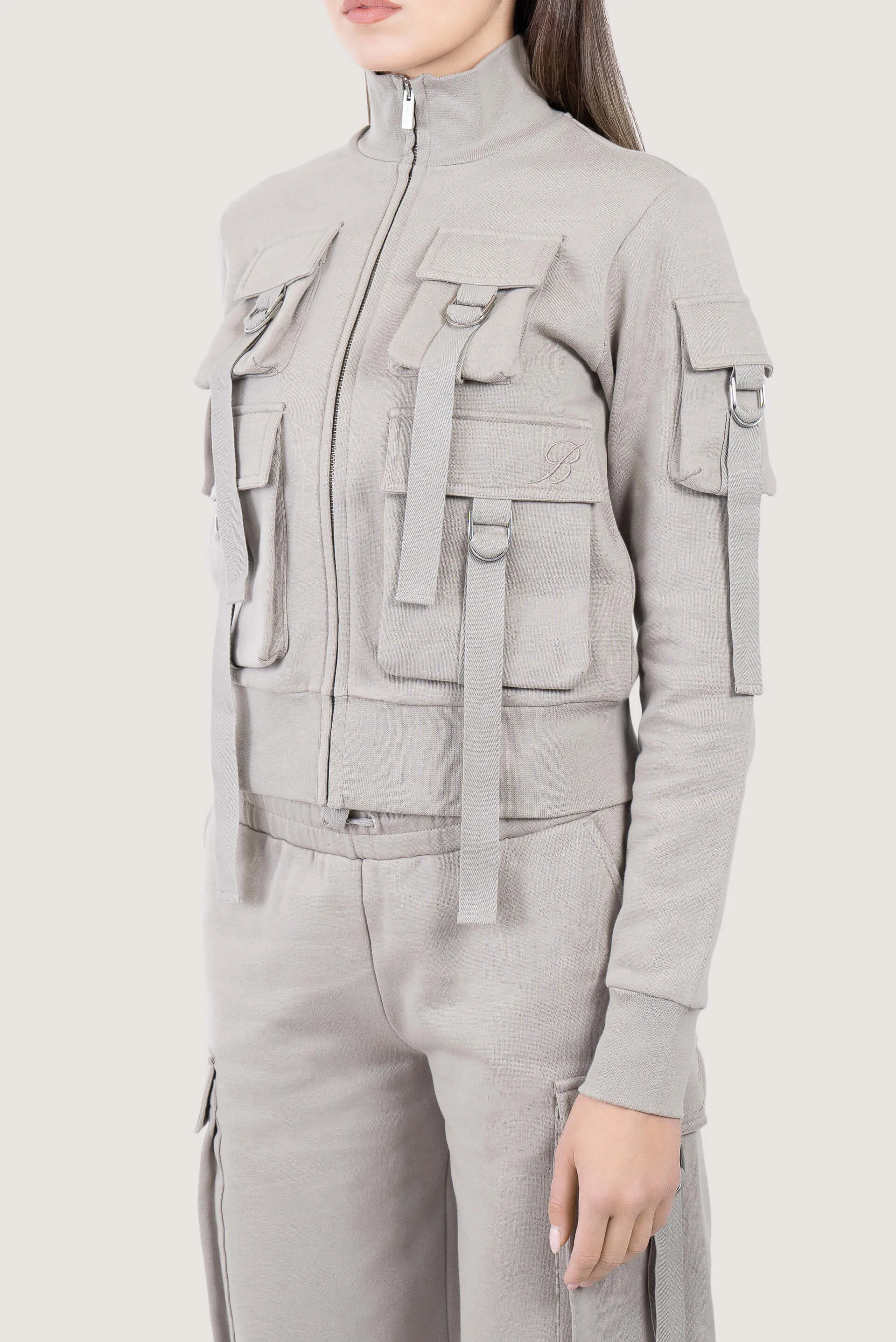 Cargo Pockets Short Jacket