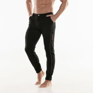 Code 22 slim fit cargo stretch pants 9716 black