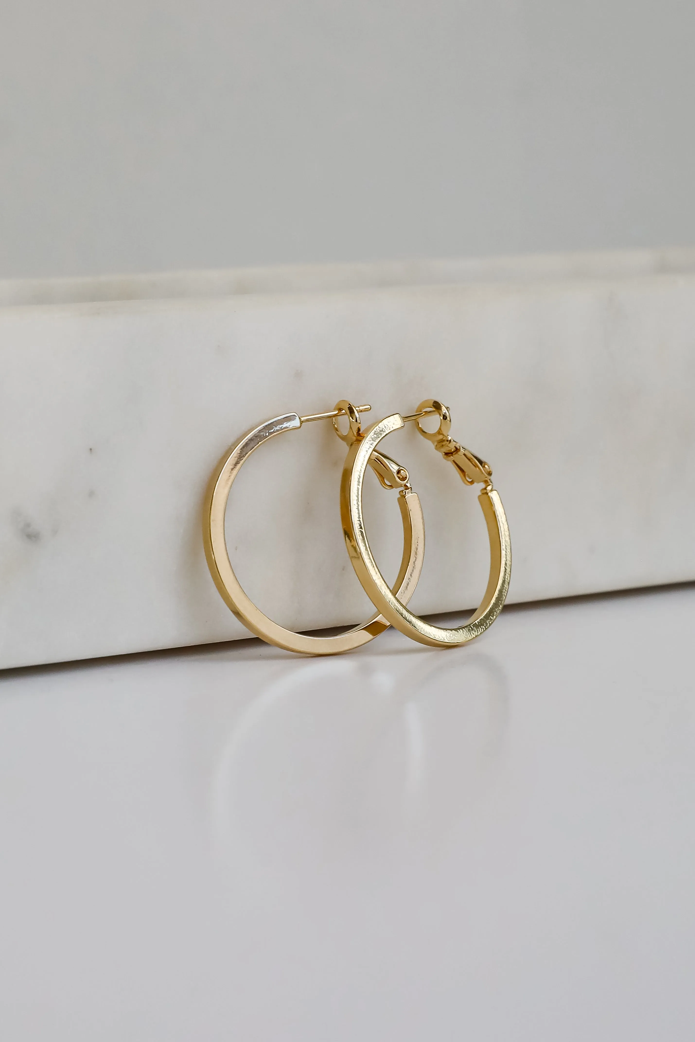 Ella Gold Hoop Earrings