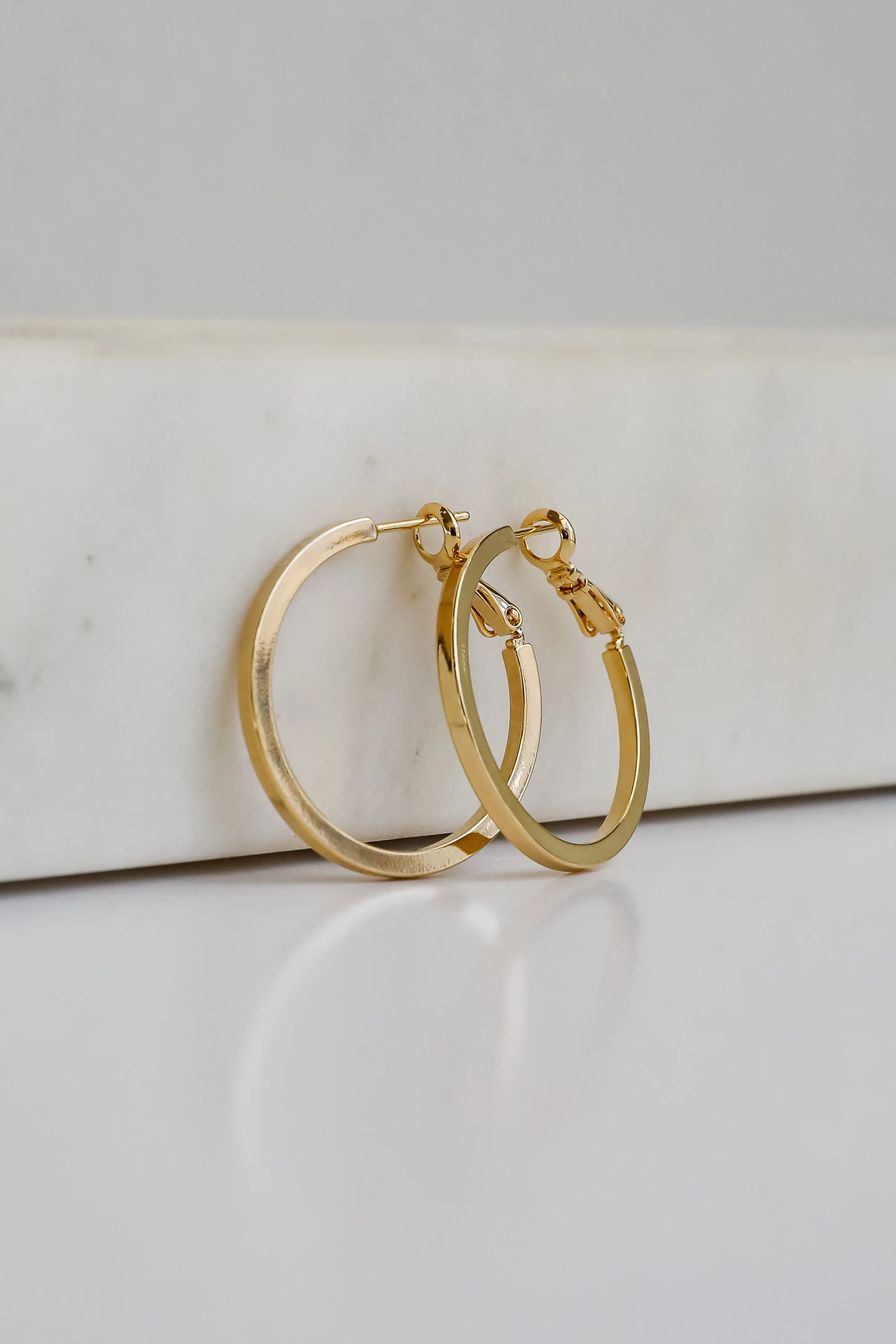 Ella Gold Hoop Earrings