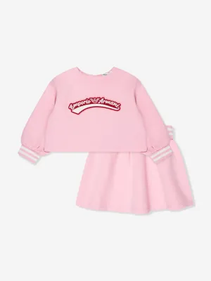Emporio Armani Baby Girls Skirt Set in Pink