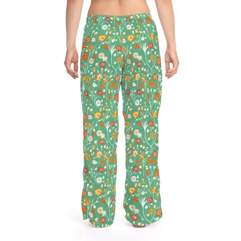 Flower Pattern Womens Snooze Pajama Pants
