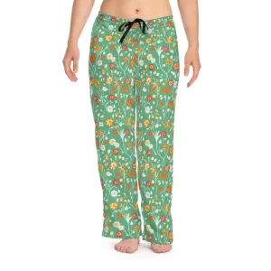 Flower Pattern Womens Snooze Pajama Pants