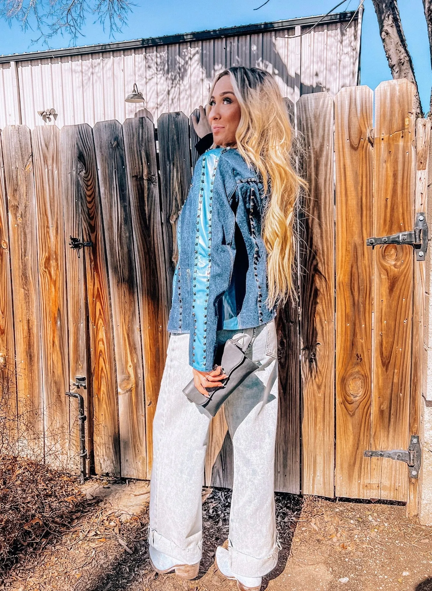 Foil Washed Star Pants