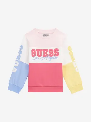 Guess Girls Colourblock Sweatshirt in Multicolour