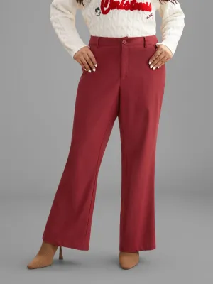 Holiday Stretchy Flared Pants