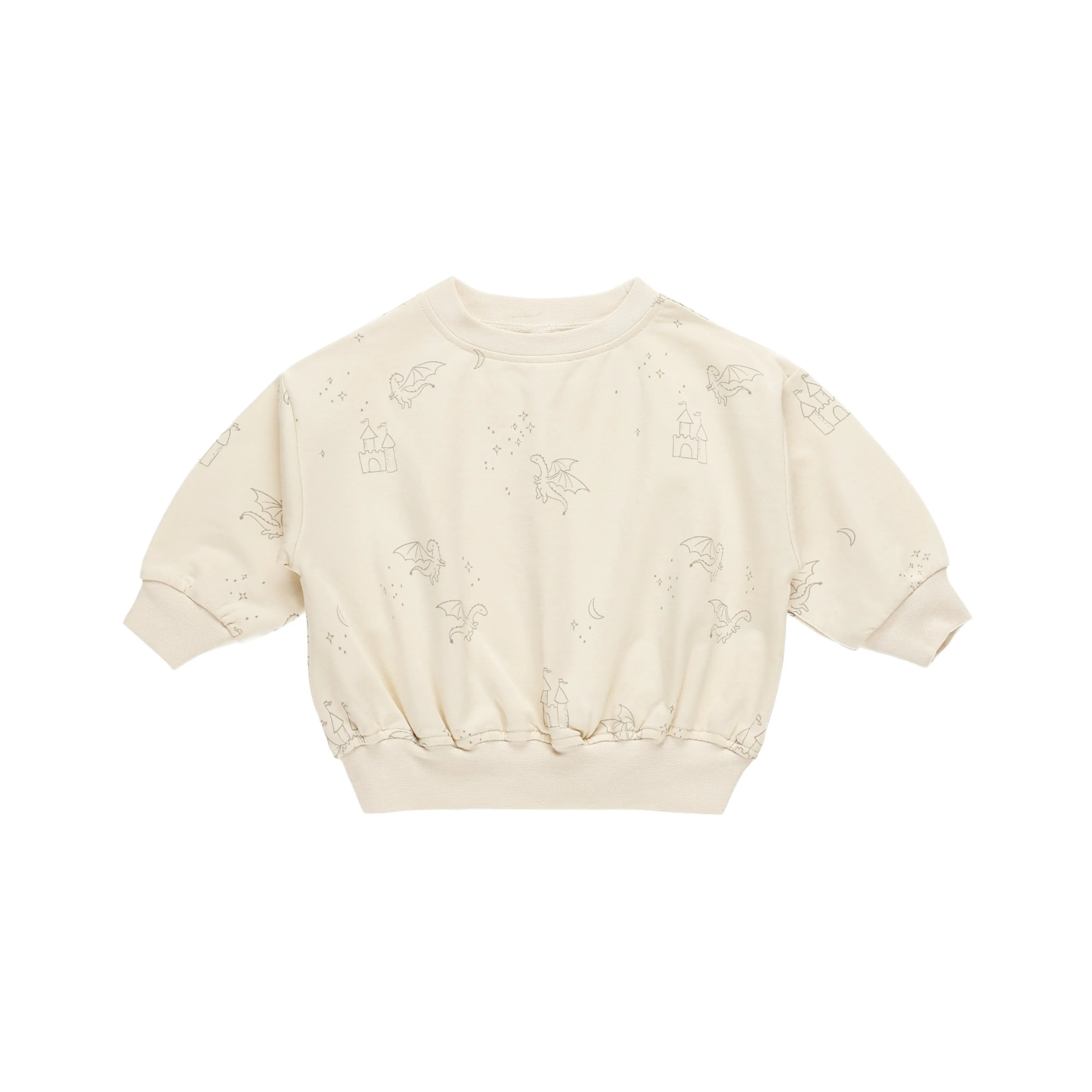 Quincy Mae - Relaxed Sweatshirt   Sweatpant Set (Dragons)