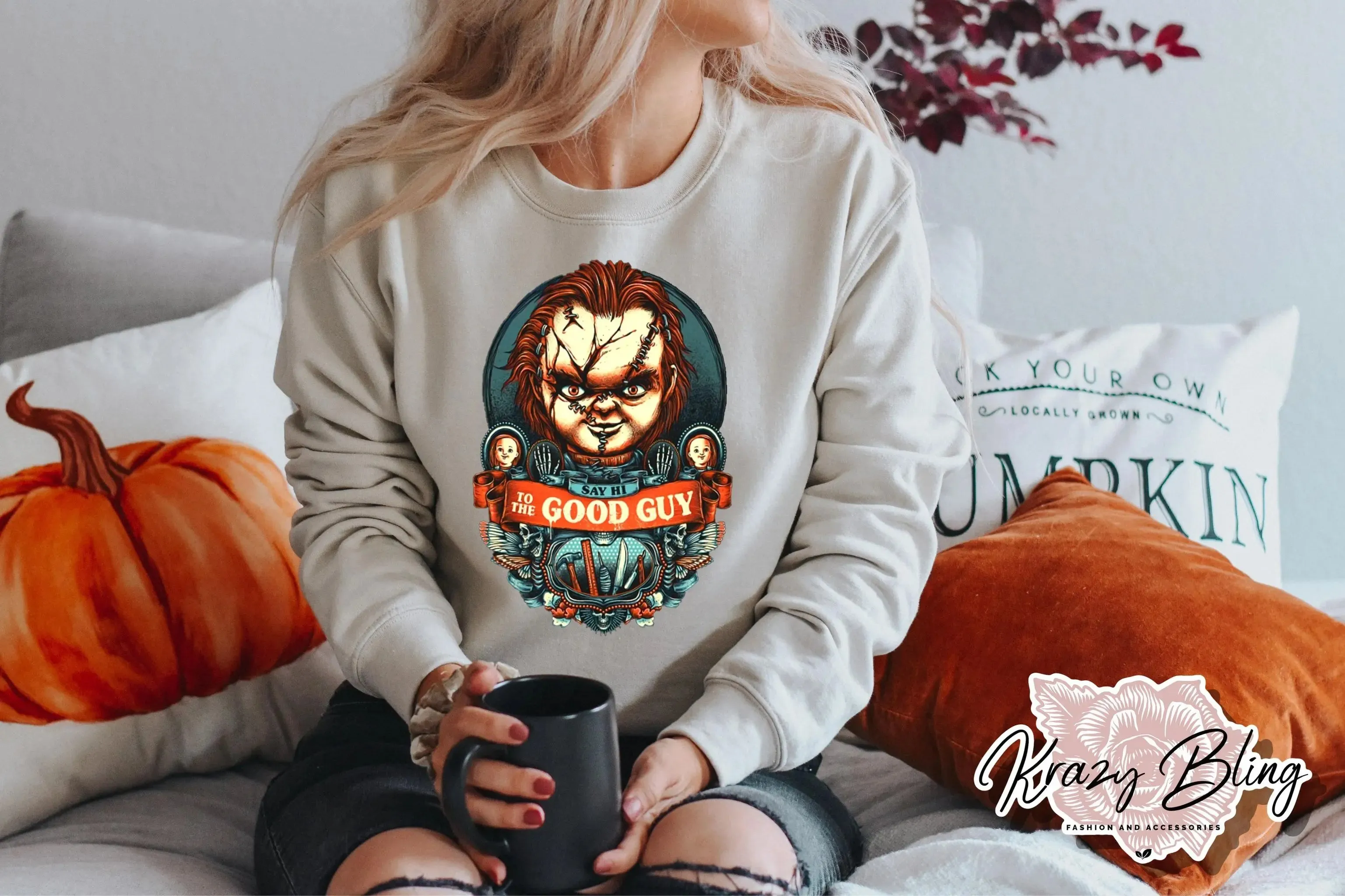 Say Hi To The Good Guy Chucky Sweater