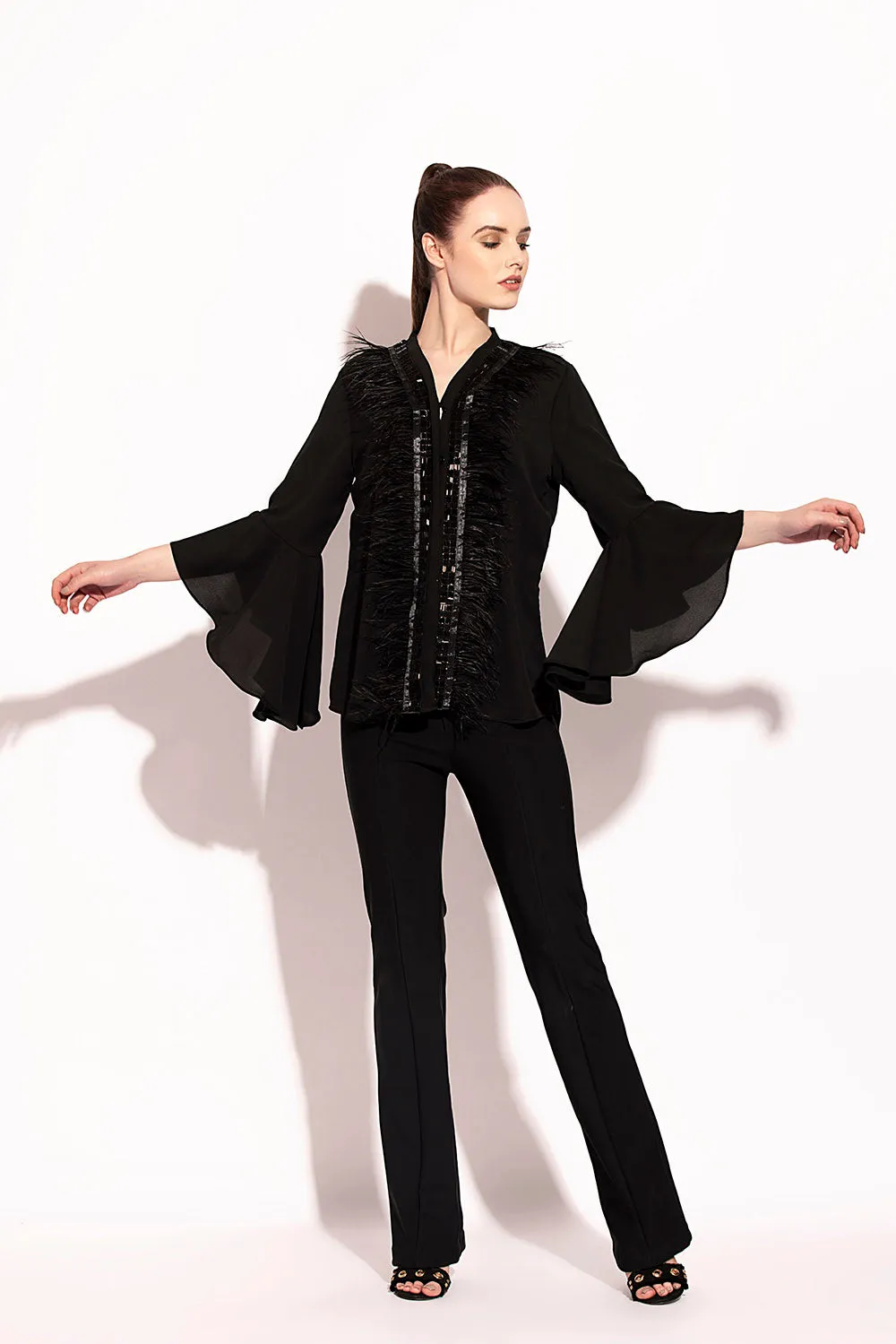 Sequence Feather Blouse