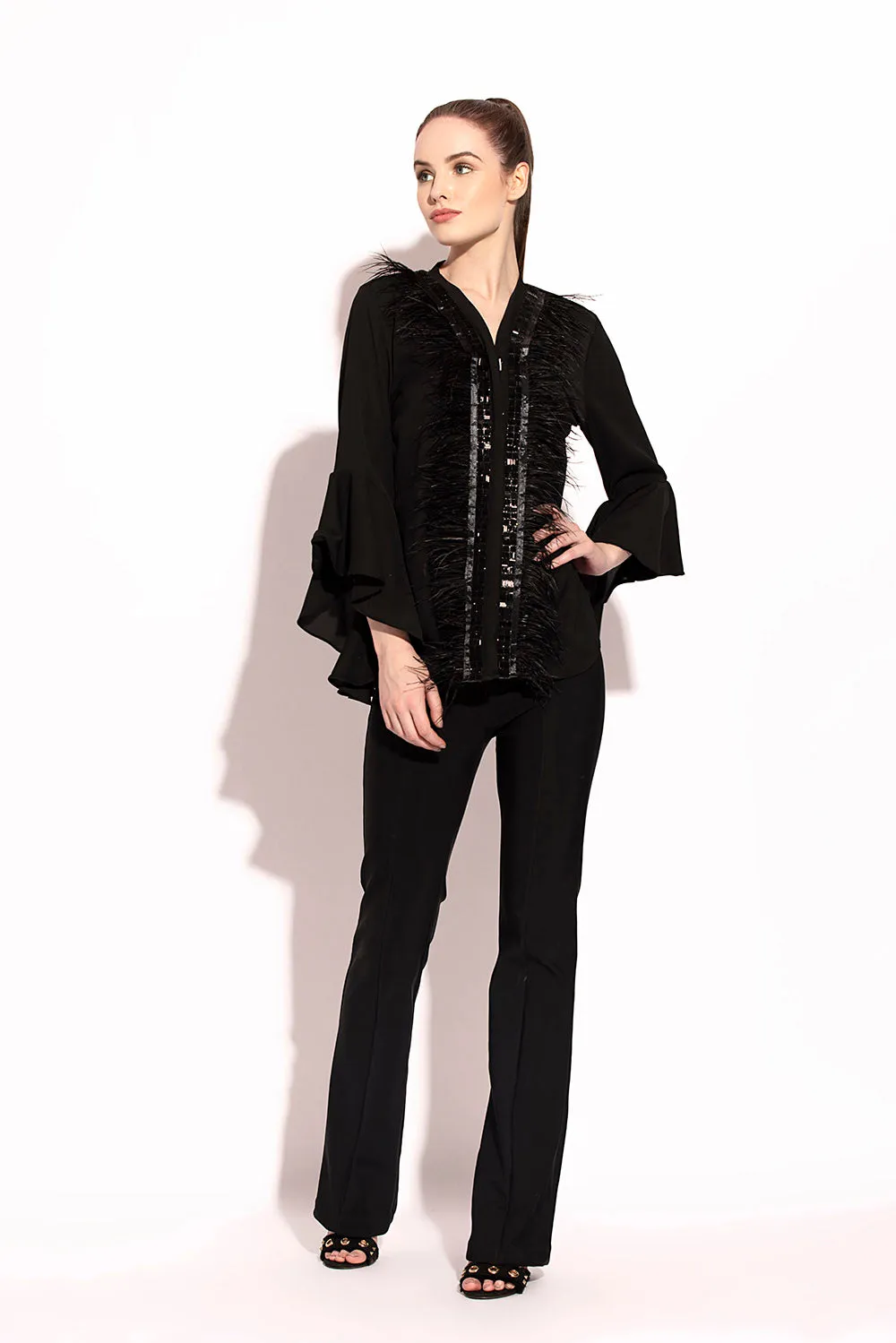 Sequence Feather Blouse