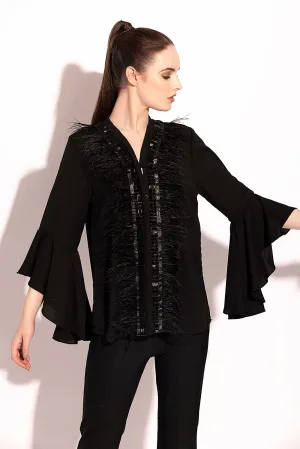 Sequence Feather Blouse
