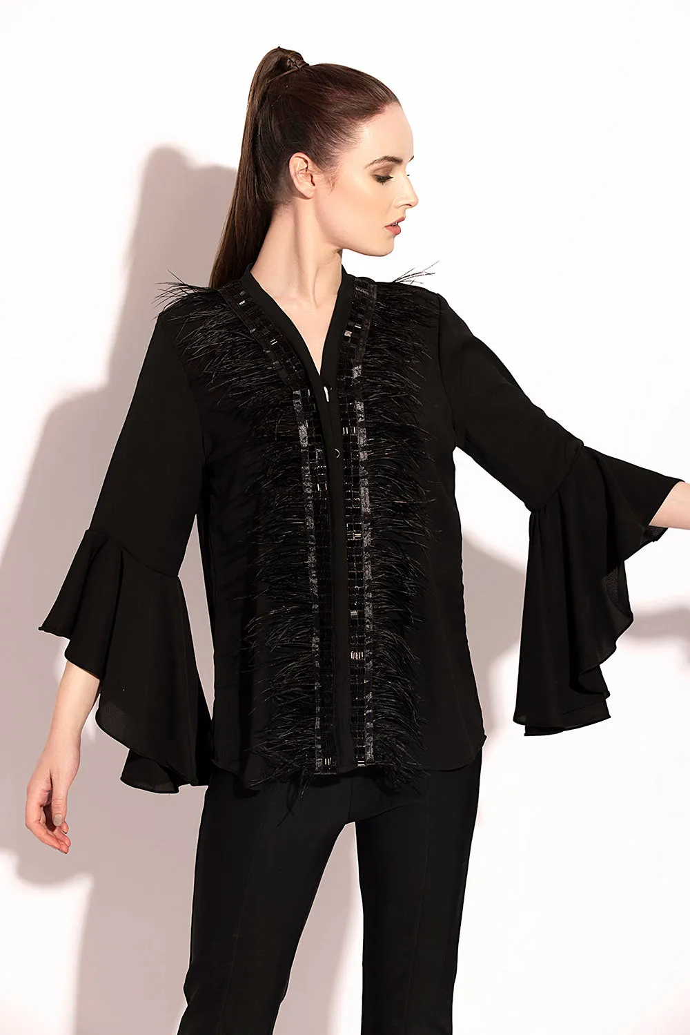 Sequence Feather Blouse
