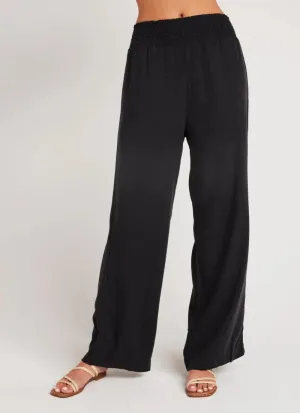 Smocked Waist Wide Leg