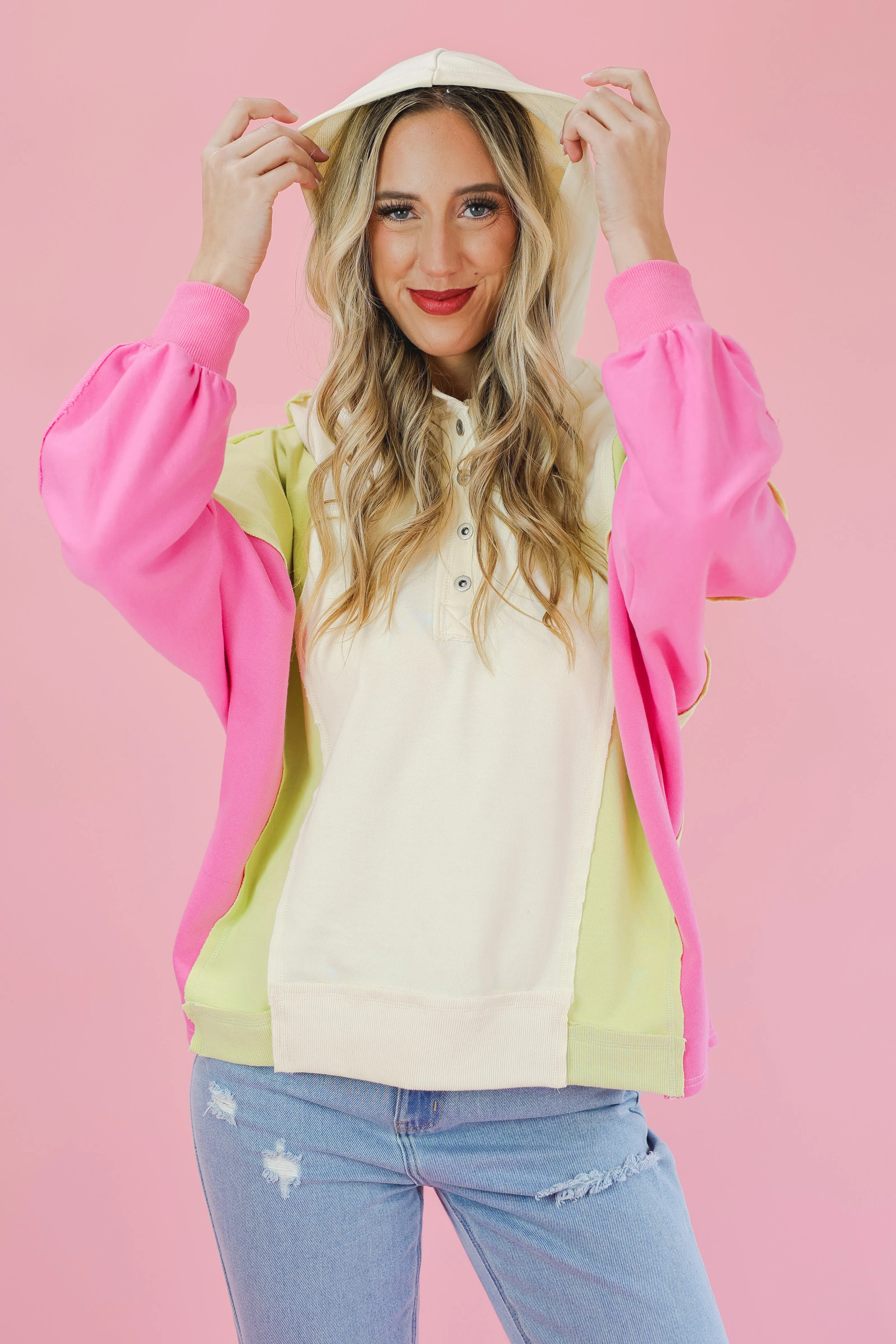 Soft Touch Colorblock Sweatshirt