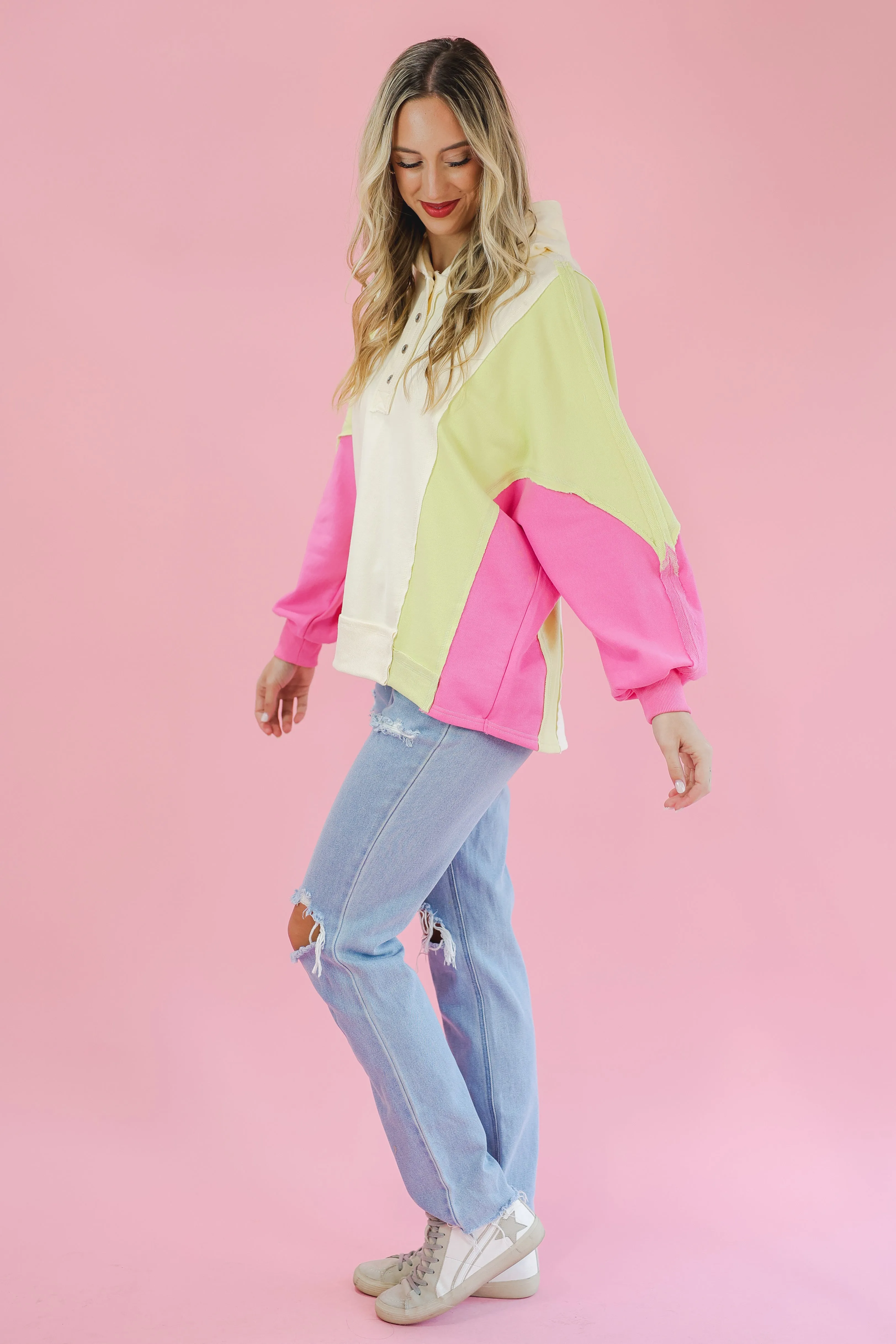 Soft Touch Colorblock Sweatshirt