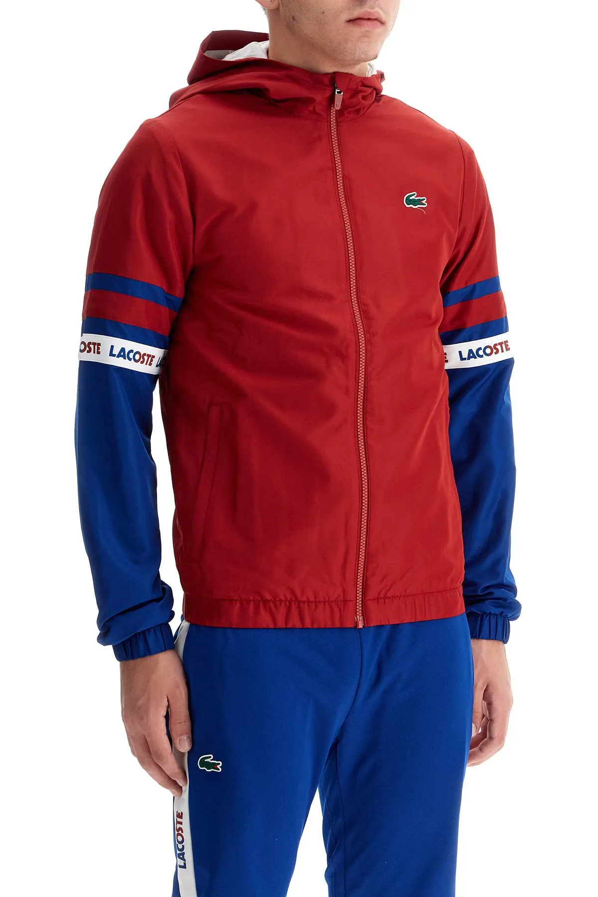 sporty jacket with contrasting sleeves BH7439 AD ORA CAPTAIN