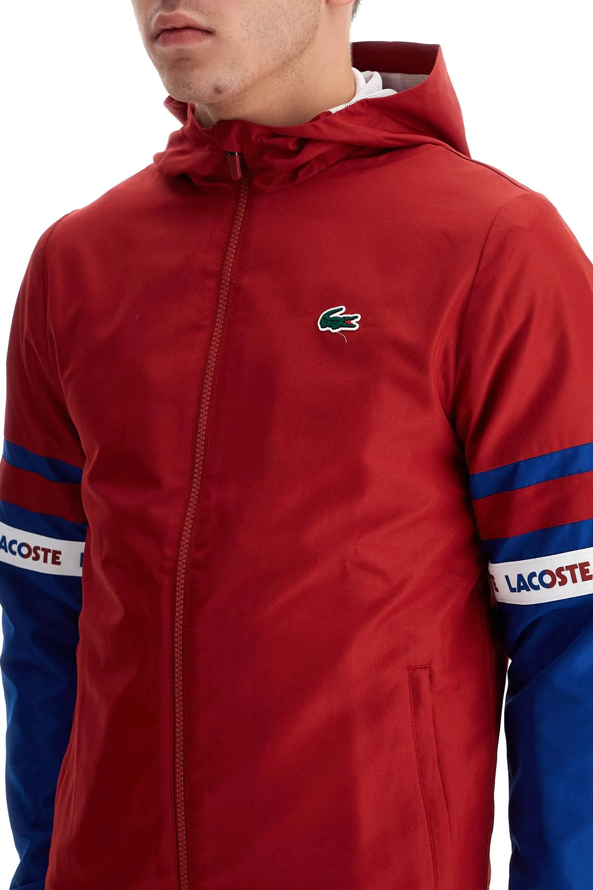 sporty jacket with contrasting sleeves BH7439 AD ORA CAPTAIN