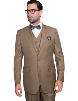 Statement Bronze Men's Suit 100% Wool Vested
