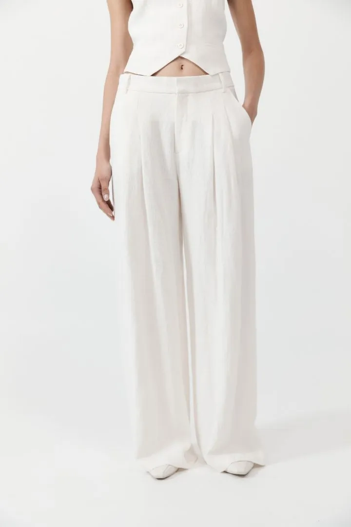 TAILORED LINEN PANTS