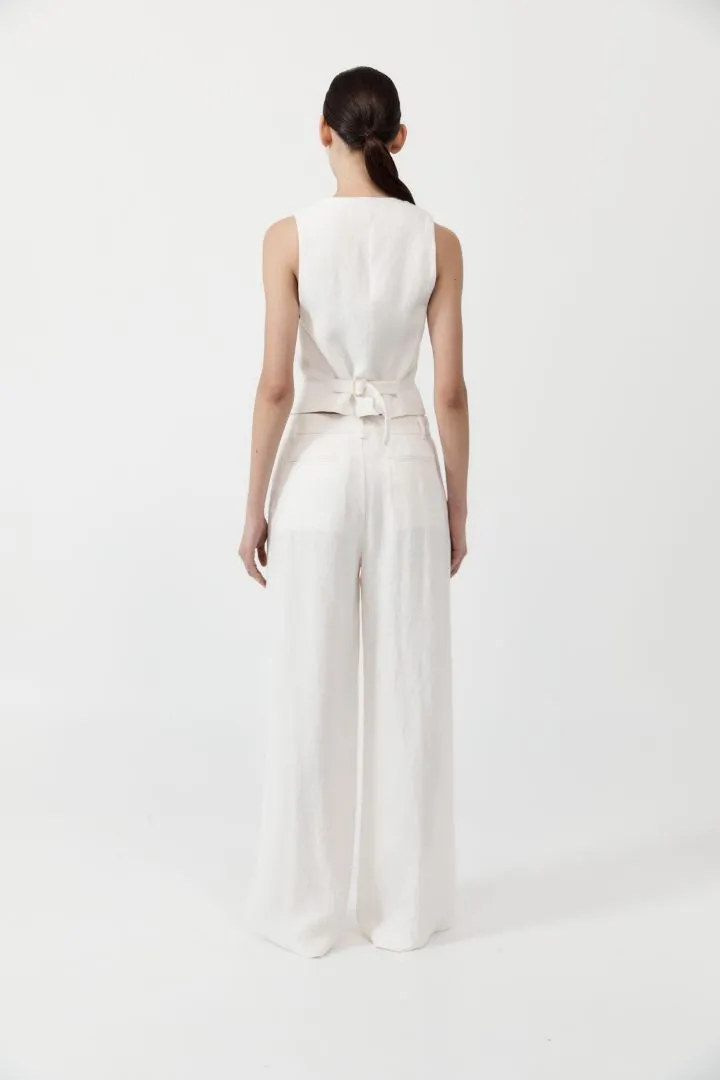 TAILORED LINEN PANTS