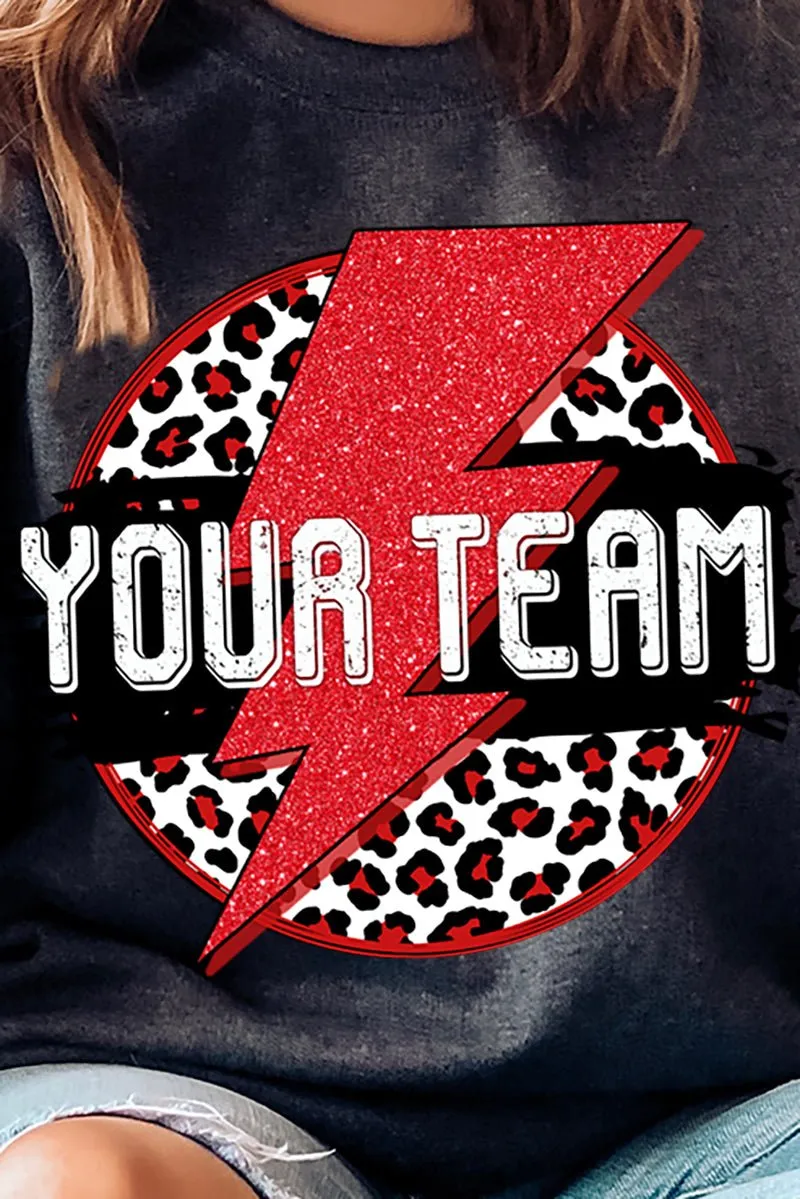 Team Strike Red and Black Unisex NuBlend Crew Sweatshirt