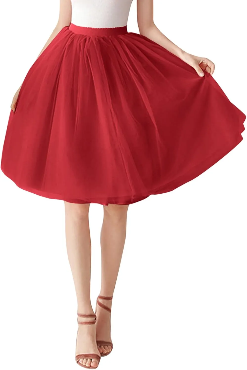 Tutus for Women Layered Tulle Skirts Plus Size 80's Tutu Skirts Party Costume Ballet Tutu Mini Bubble Fairy Skirt
