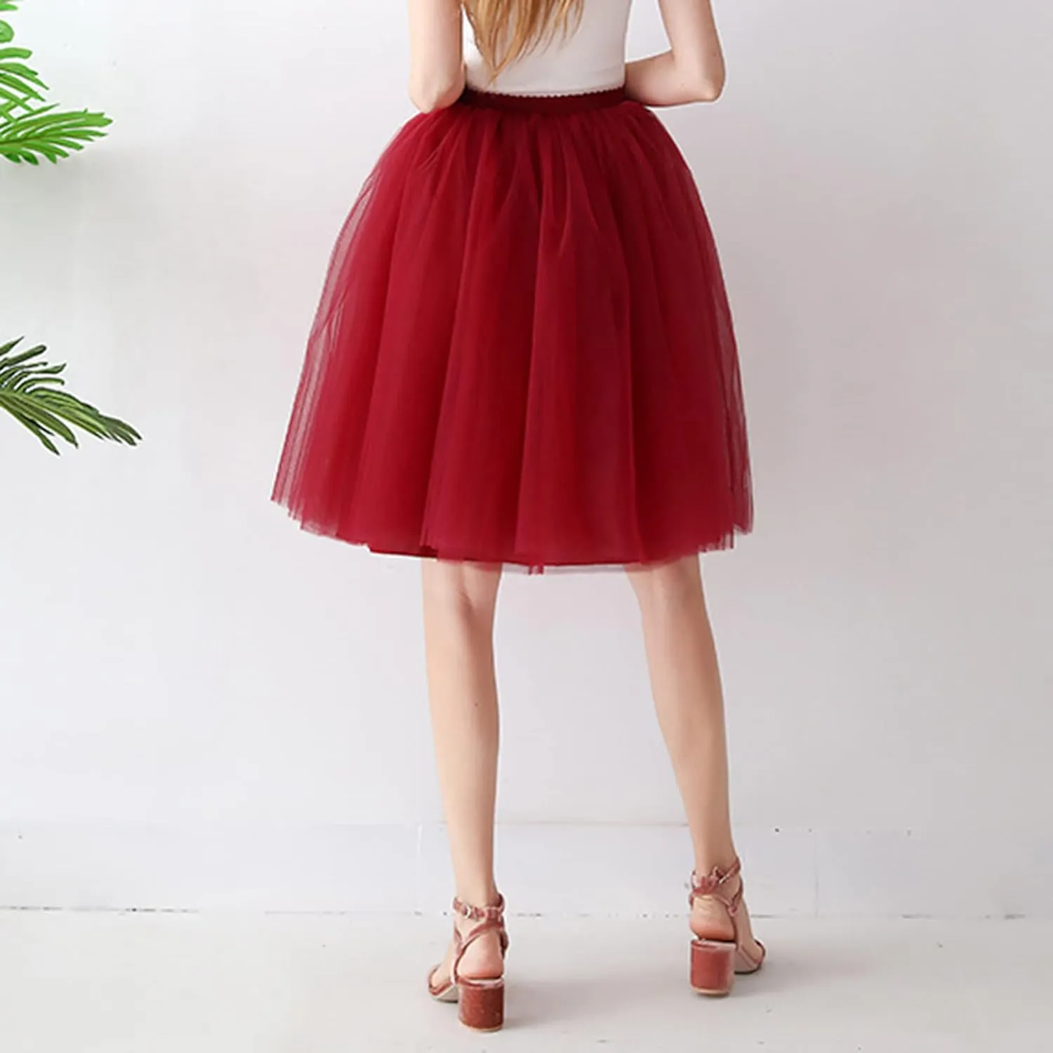 Tutus for Women Layered Tulle Skirts Plus Size 80's Tutu Skirts Party Costume Ballet Tutu Mini Bubble Fairy Skirt