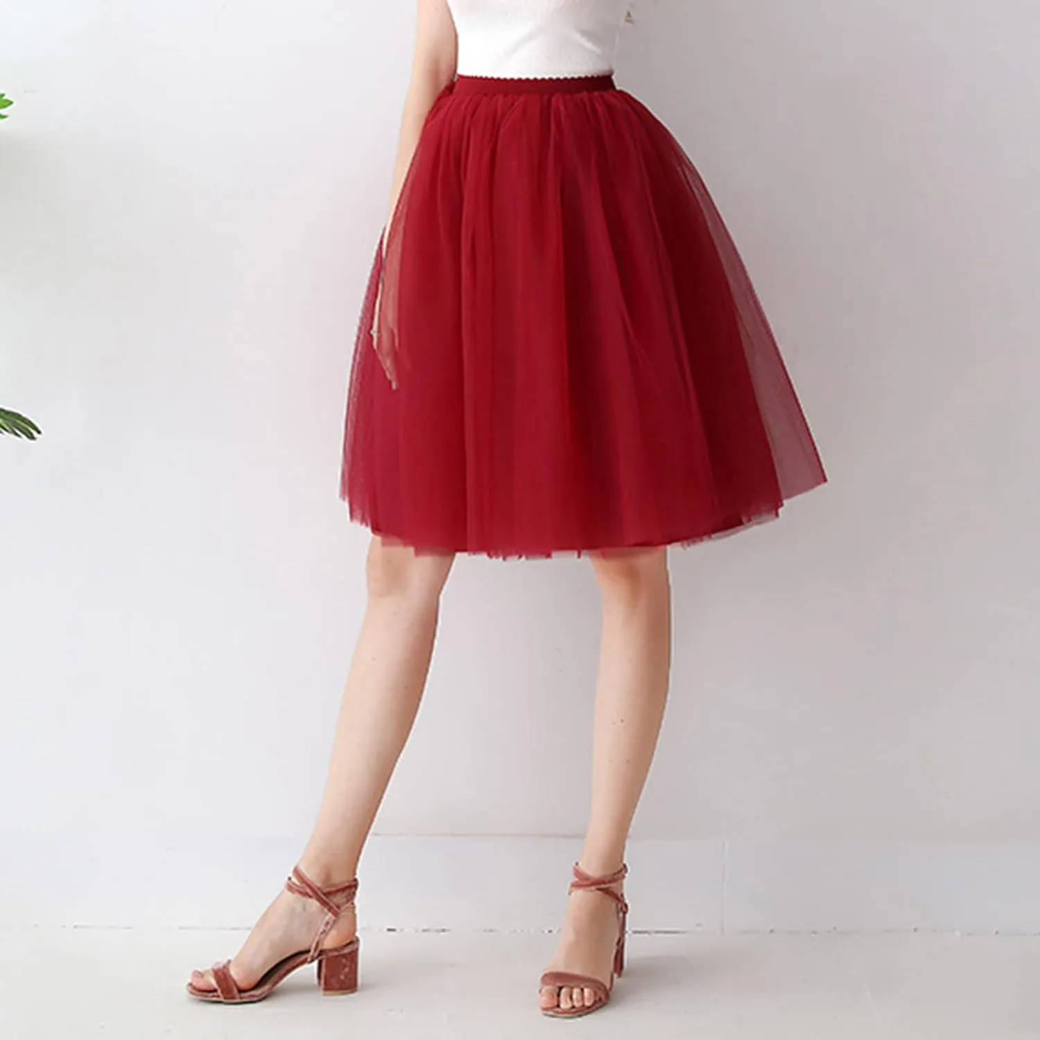 Tutus for Women Layered Tulle Skirts Plus Size 80's Tutu Skirts Party Costume Ballet Tutu Mini Bubble Fairy Skirt