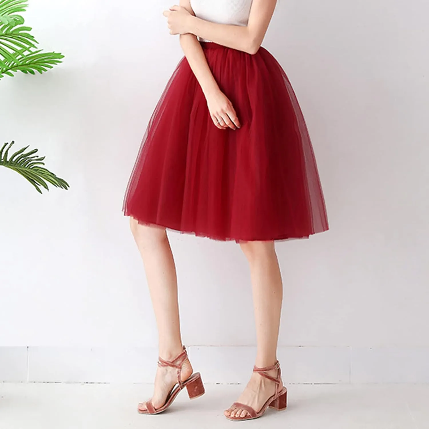 Tutus for Women Layered Tulle Skirts Plus Size 80's Tutu Skirts Party Costume Ballet Tutu Mini Bubble Fairy Skirt
