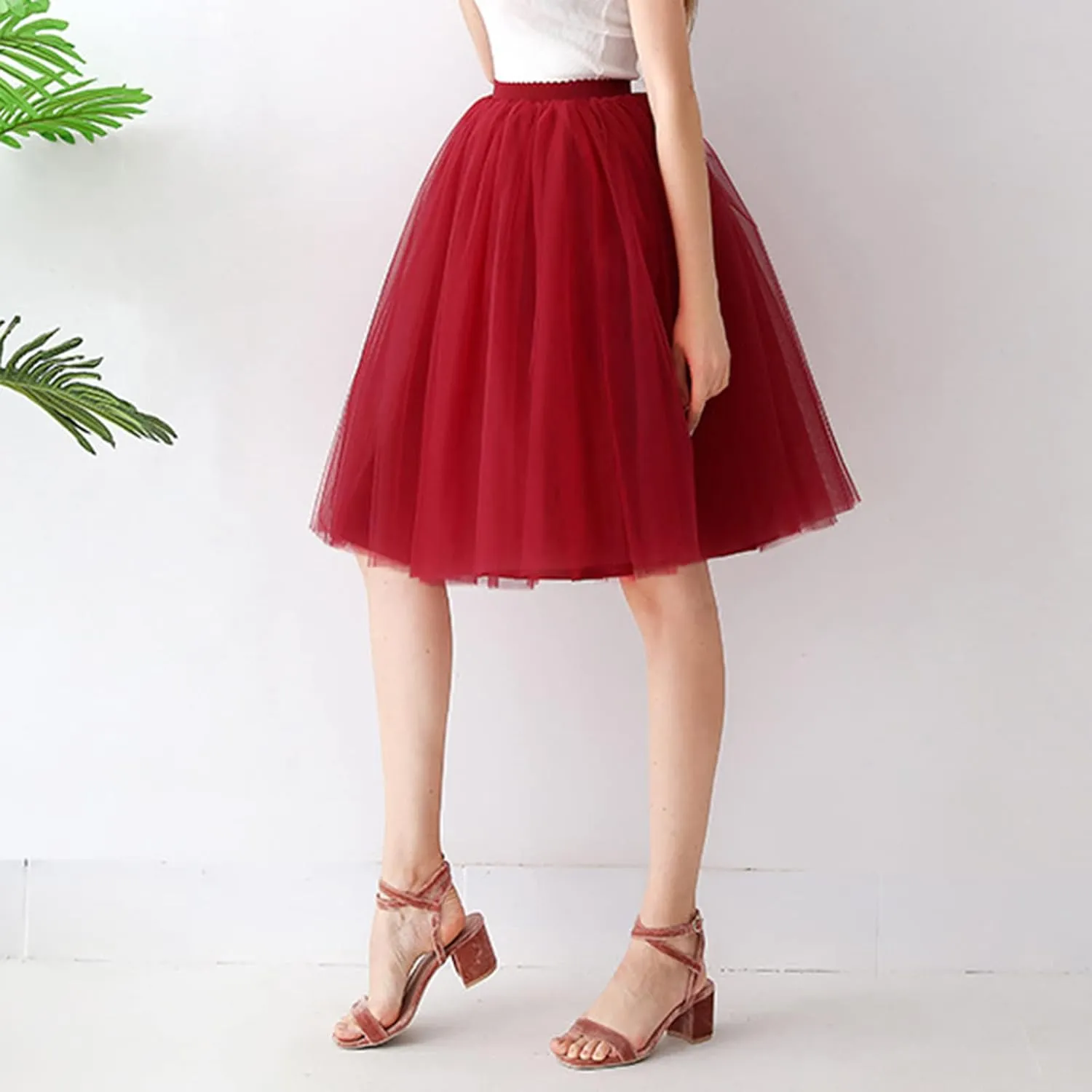 Tutus for Women Layered Tulle Skirts Plus Size 80's Tutu Skirts Party Costume Ballet Tutu Mini Bubble Fairy Skirt