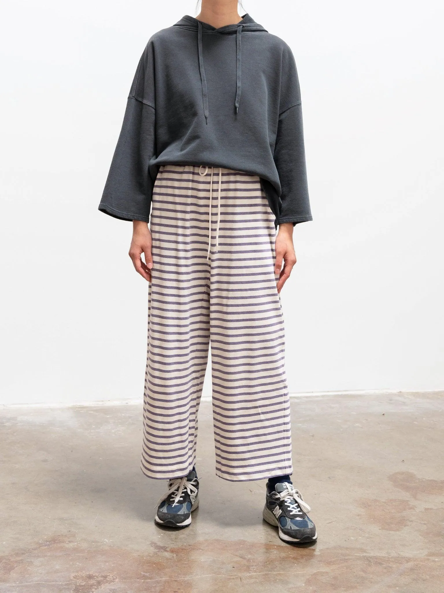 Vintage Border Relaxed Pants - Purple