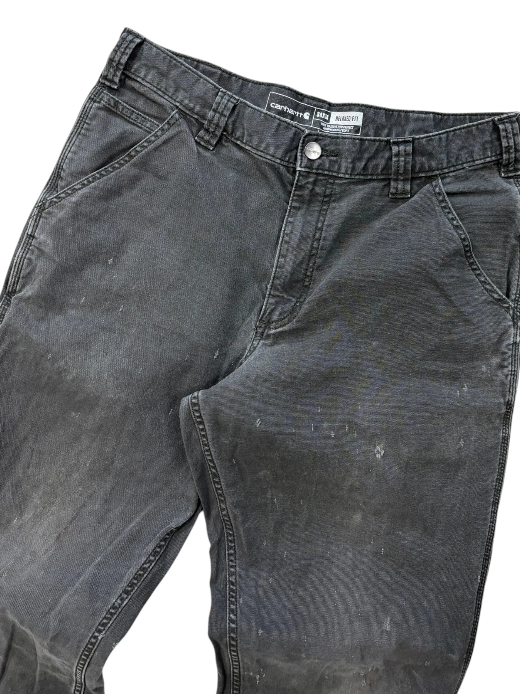 Vintage Carhartt Relaxed Fit Dark Grey Work Pants